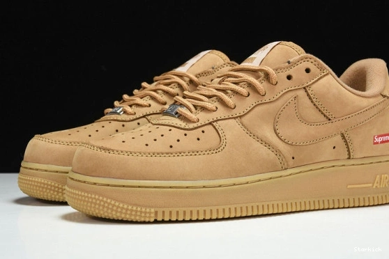 Low DN1555-200 Nike Supreme Wheat Air SP 1 Force  0902